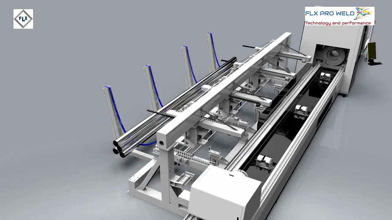 Mașini laser pentru debitat țevi cu platformă automată de incărcare