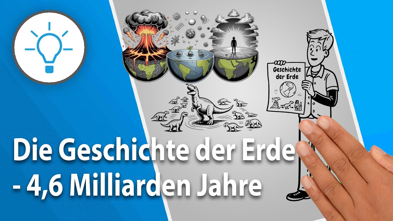 4,6 Milliarden Jahre Erdgeschichte in 6 Minuten (komplett erkl&auml;rt)