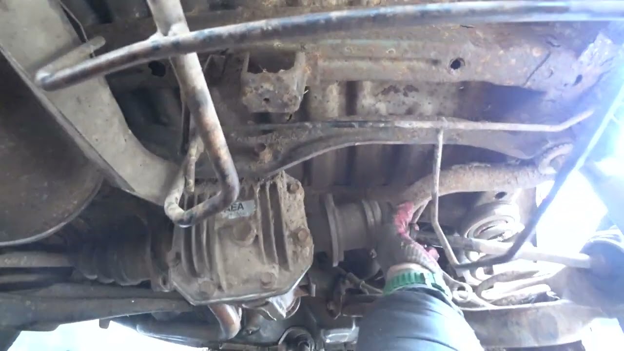 как снять задний редуктор на автомобиле митсубиси рвр