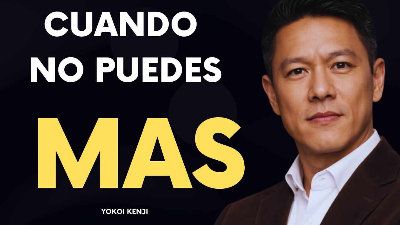 Qué hacer cuando ya no puedes más disciplina en medio del caos... |..Yokoi Kenji
