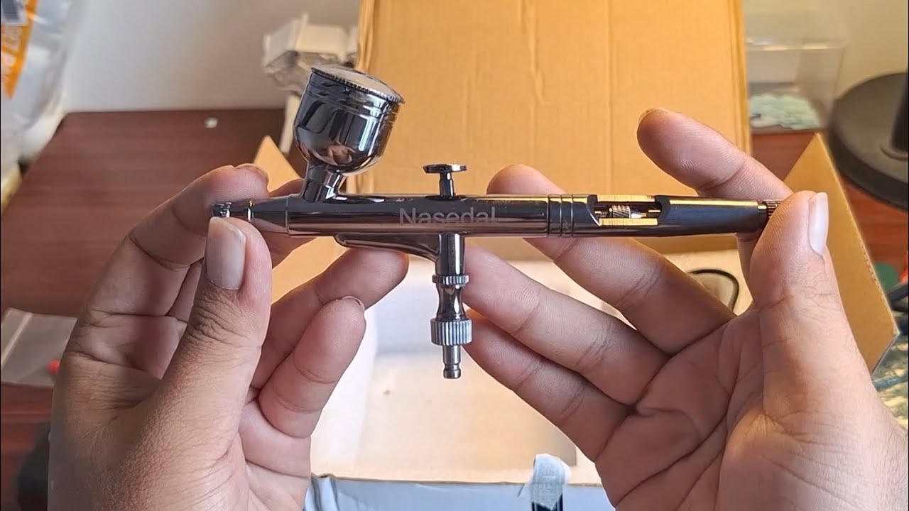 Nasedal Professional Dual Action Airbrush Kit Review #airbrush #custompaint #gundam #bandai #gunpla
