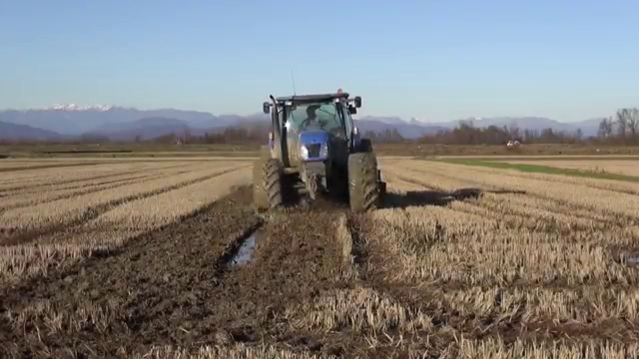 Minimum Tillage in Paddy Rice - New Holland TS130A Delta + MA/AG CultiRotor