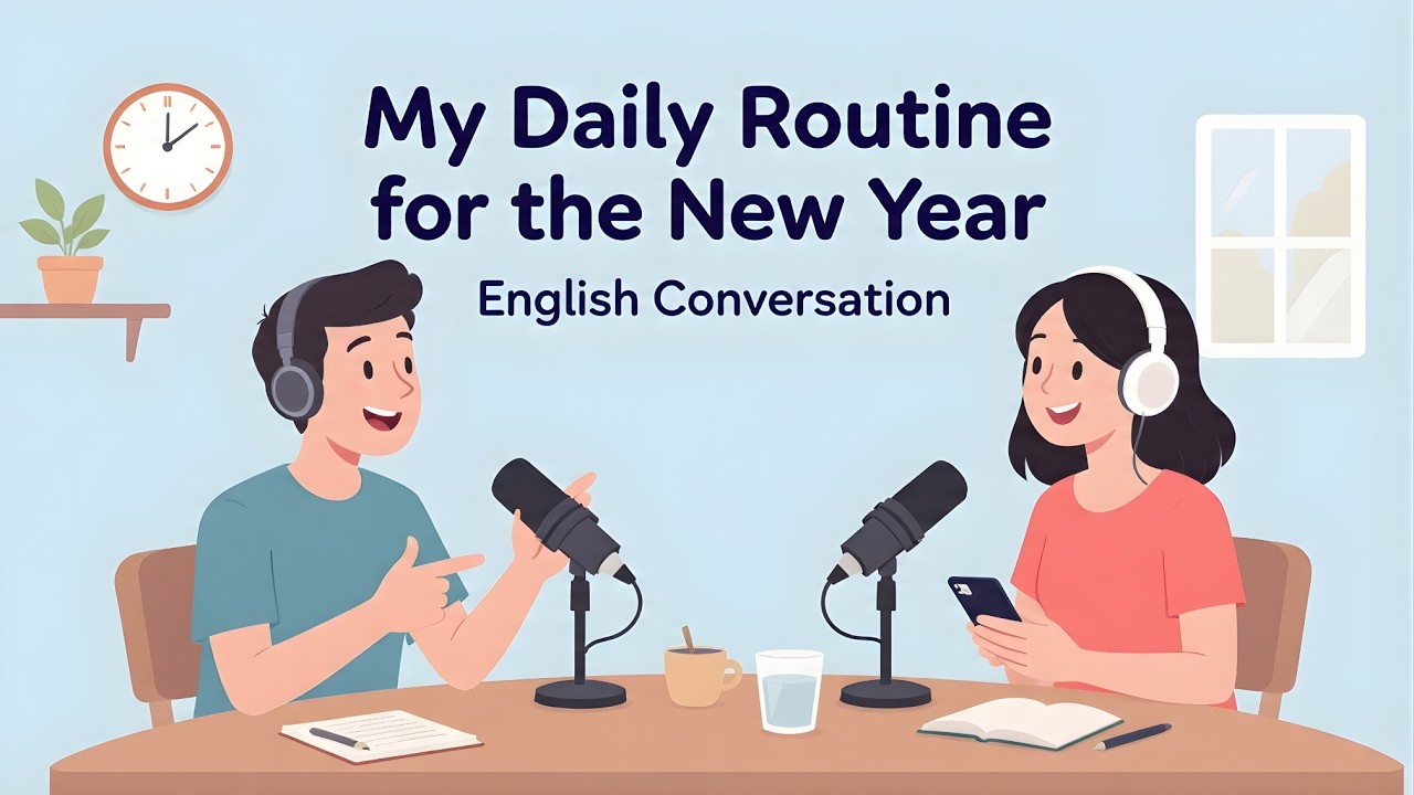 My Daily Routine for the New Year | A1 English Listening Practice | English Podcast | M English Lab