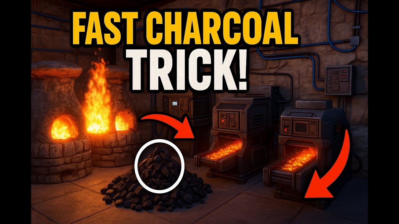 #1 Fastest Way to Get Charcoal in Rust (Fully Automatic Setup!)