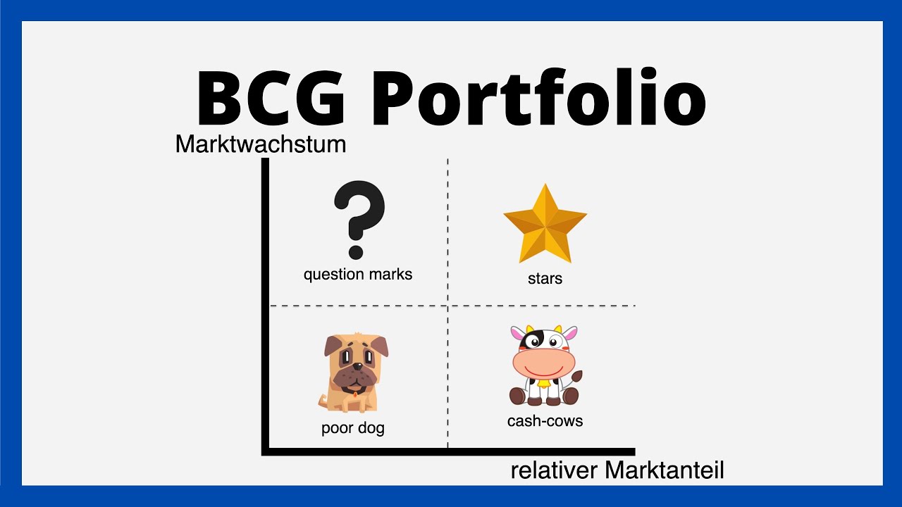 BCG-Portfolio / BCG-Matrix / Leistungsanalyse / einfach erkl&auml;rt