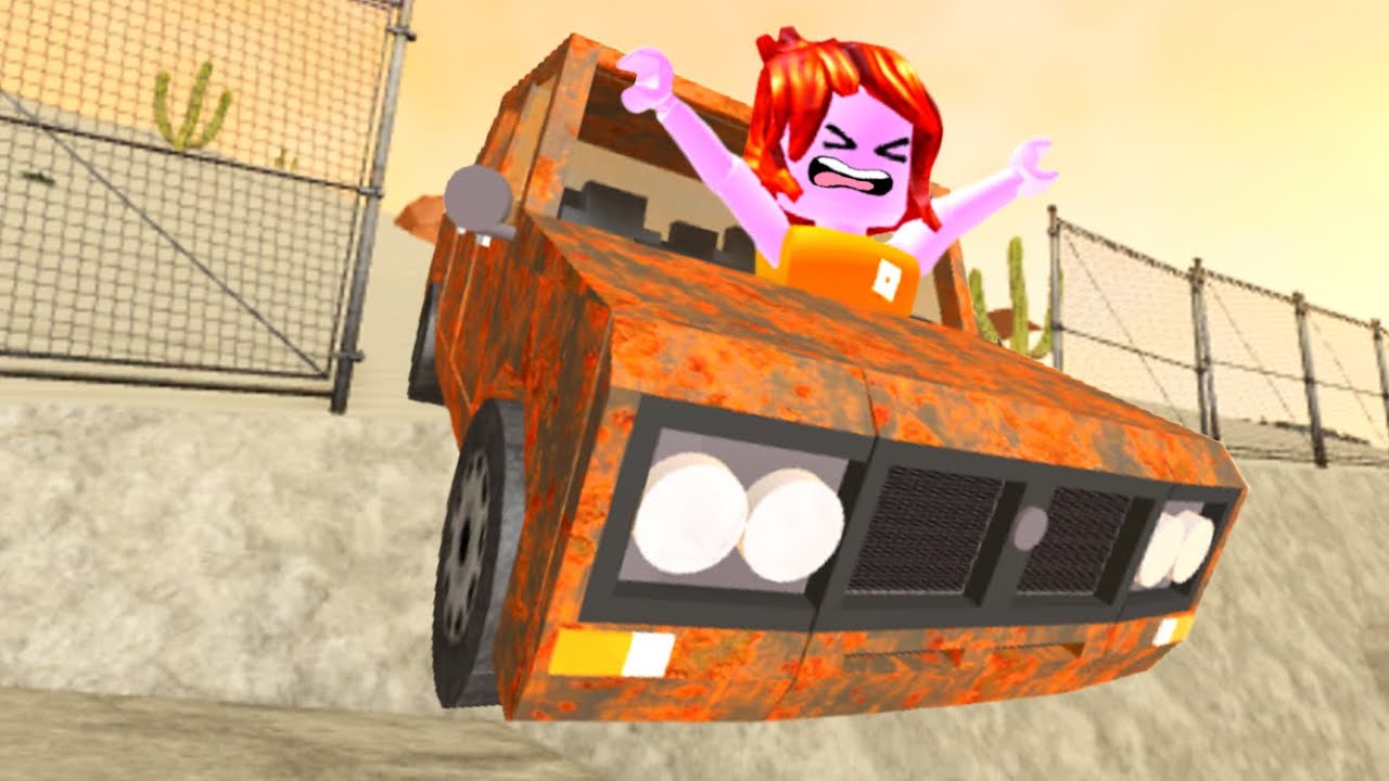Roblox drive cars down a hill…