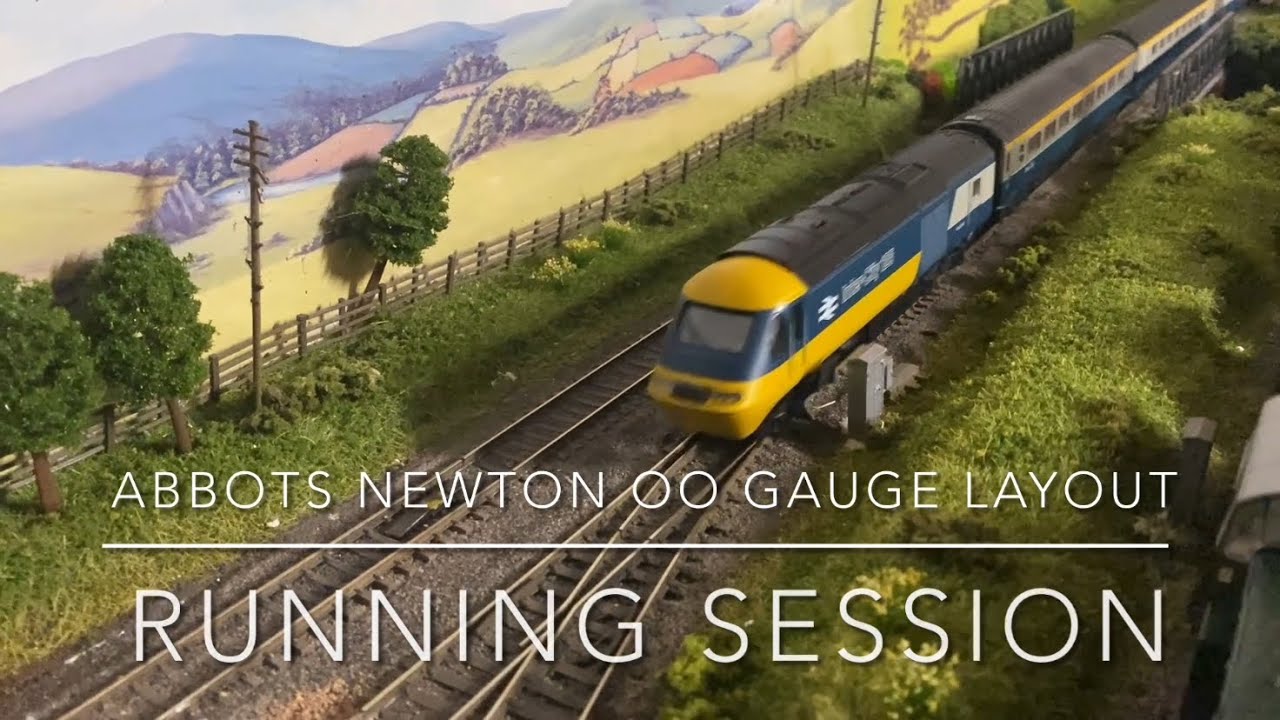 OO gauge Abbots Newton Layout running session. 