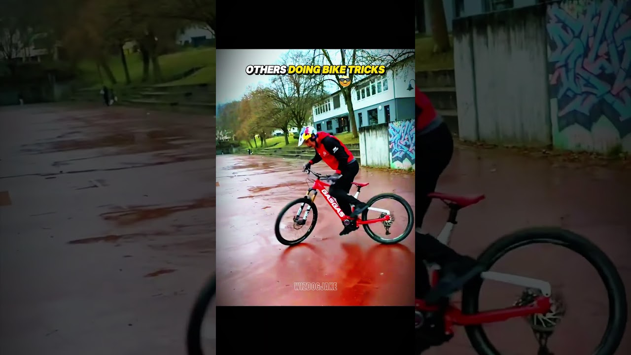 Others Doing Bike Tricks vs This Guy! #shorts