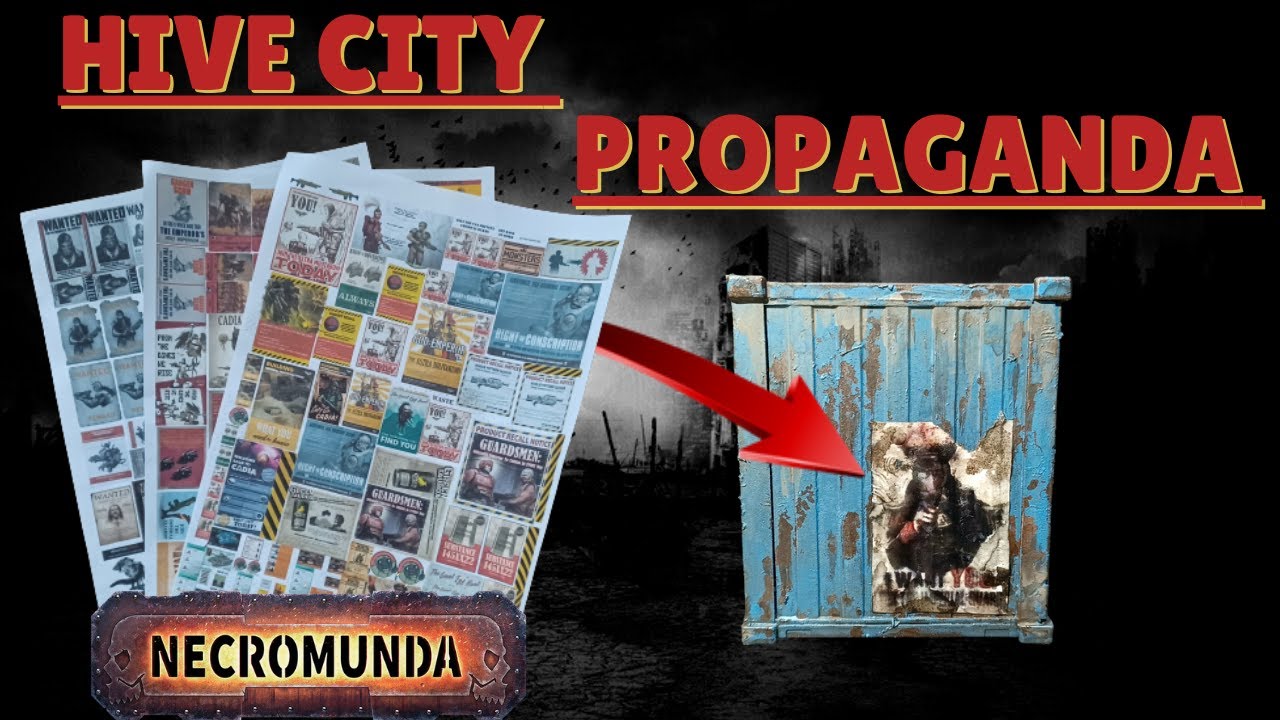 Necromunda terrain- Mini posters for your terrain and scenery