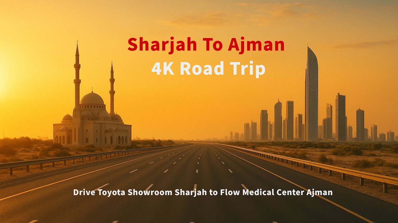 Morning Drive in UAE | Sharjah to Ajman (Al Wahda Road → Al Zorah 4K POV Tour)