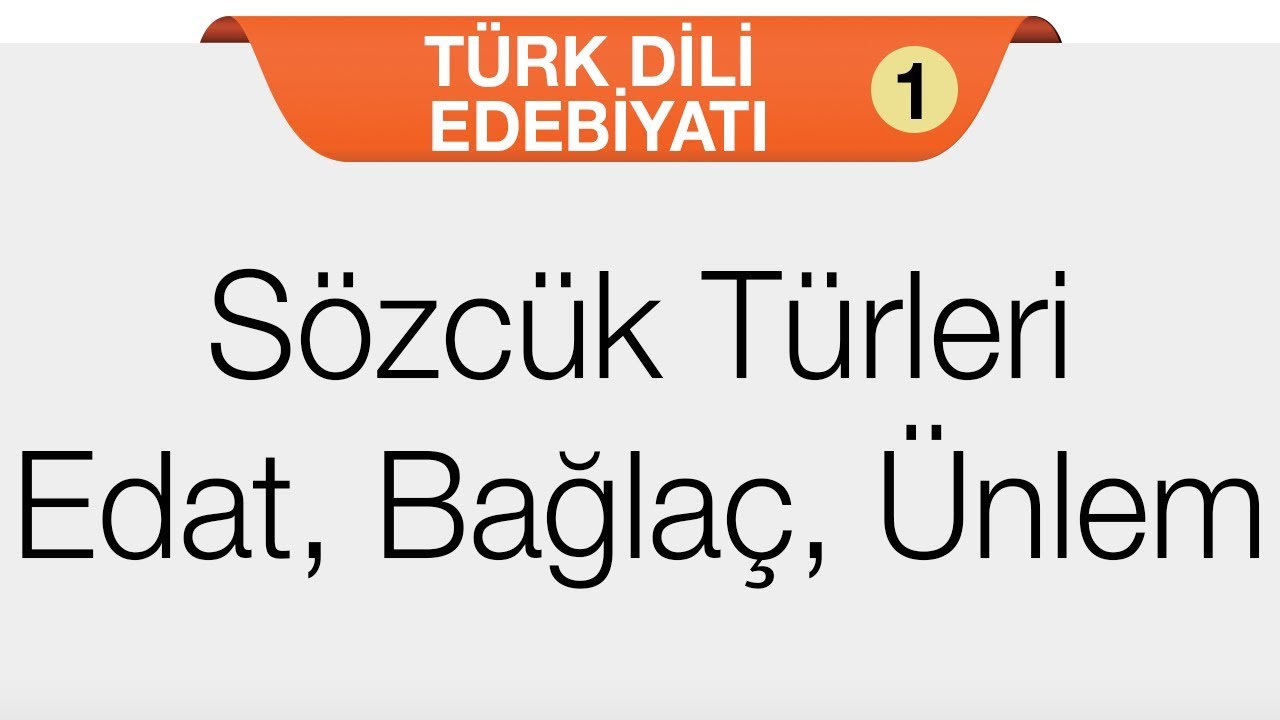 Masal / Fabl - Sözcük Türleri - Edat, Bağlaç, Ünlem
