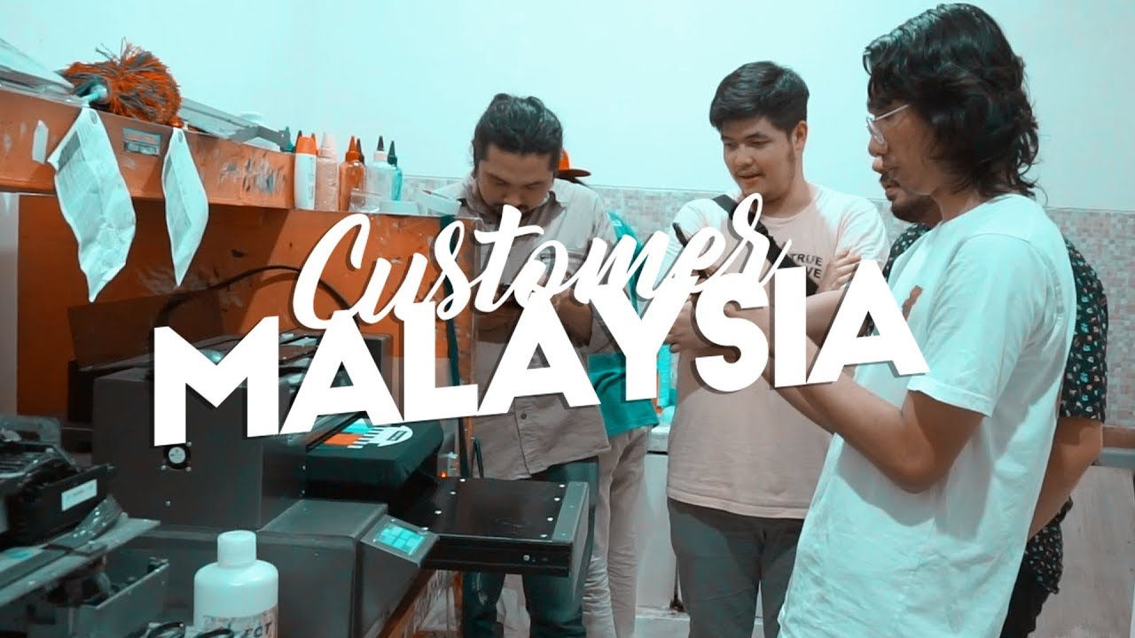 Customer Malaysia Beli Mesin Printer DTG Bengkel Print Indonesia