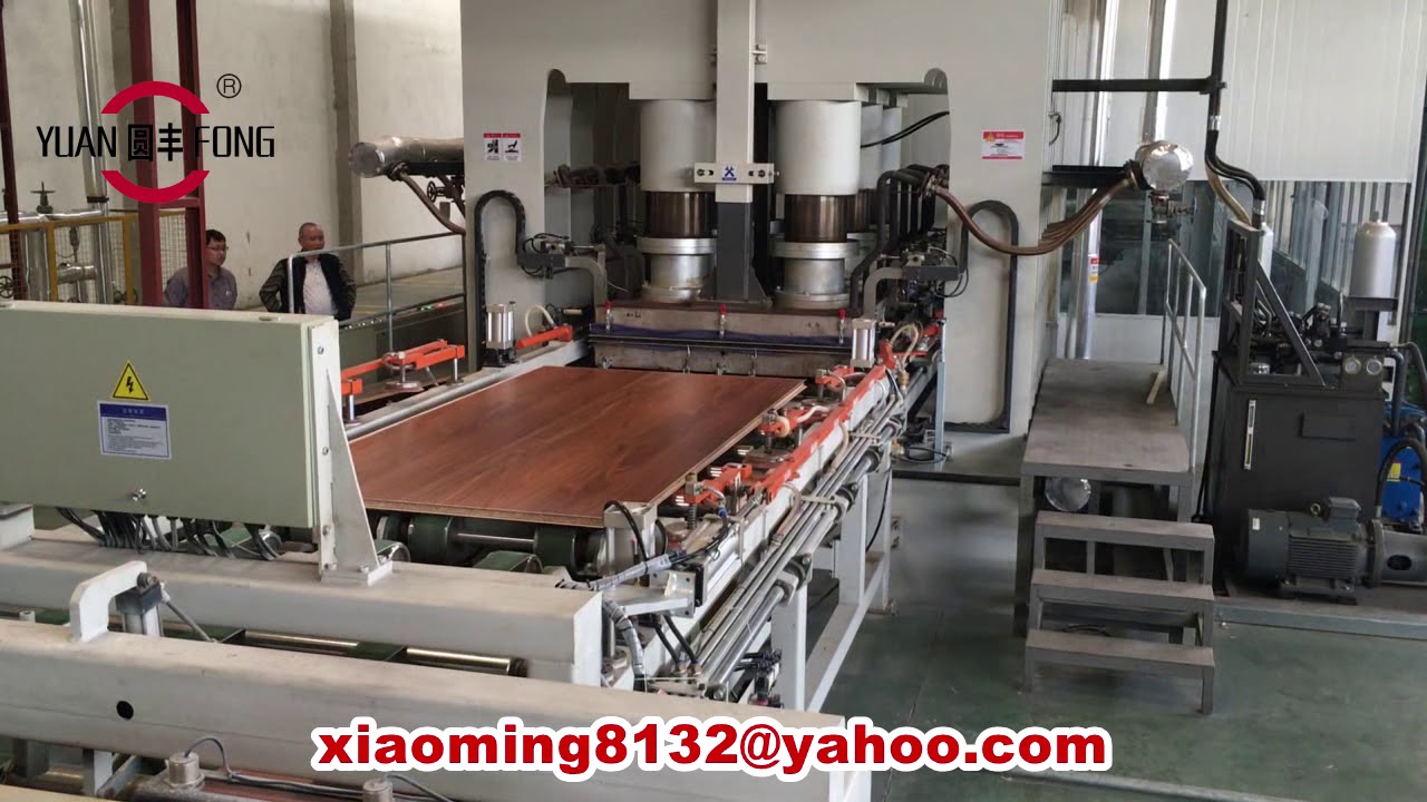 Germany design short cycle press lines/melamine laminating press machine