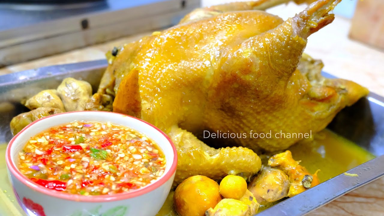 ឆ្ងាញ់ណាស់មាន់ស្ងោរទឹកត្រី ទឹកជ្រលក់ពិសេស មើលចុះមិនខុសបំណង Delicious food channel