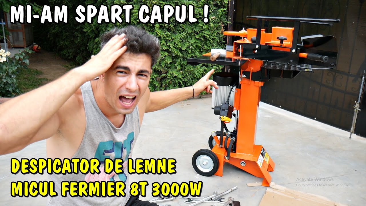 Viața la țară 😭Mi-am spart capul din neatenție.. ❗Mi-am luat Despicator de lemne de la Micul Fermier