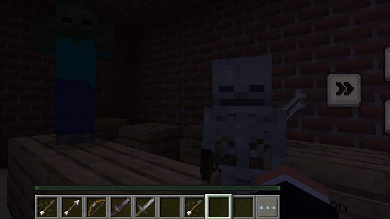 Playing with my friend on minecraft part 3.