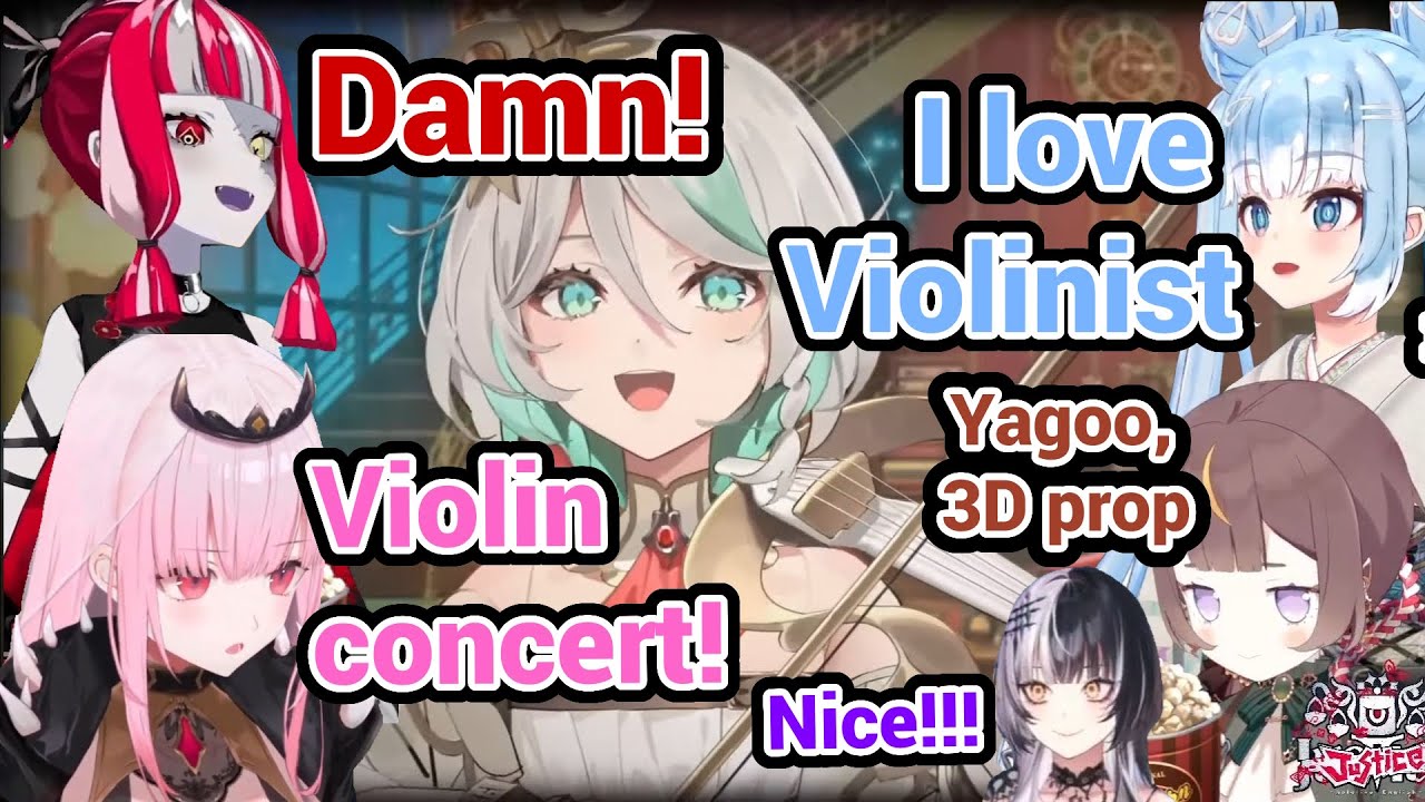 HoloID, HoloEN Advent, Calli React to Cecilia Violin Performance in her Debut!!!