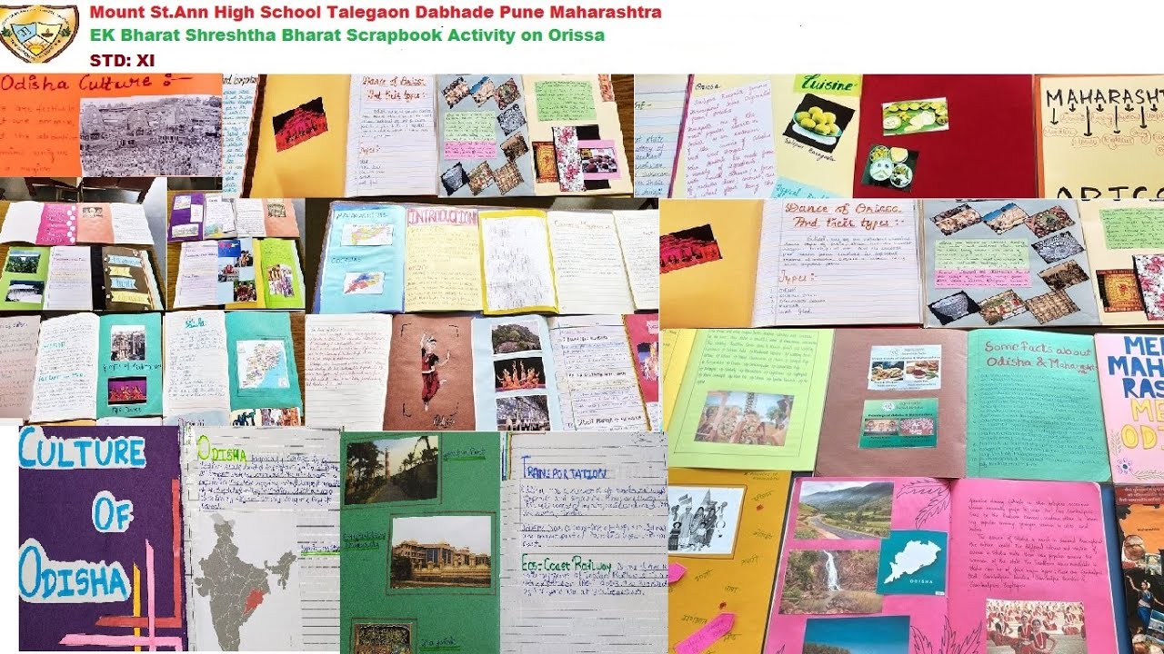 Ek Bharat Shreshtha Bharat Scrapbook Activity on Odisha (2021-2022)