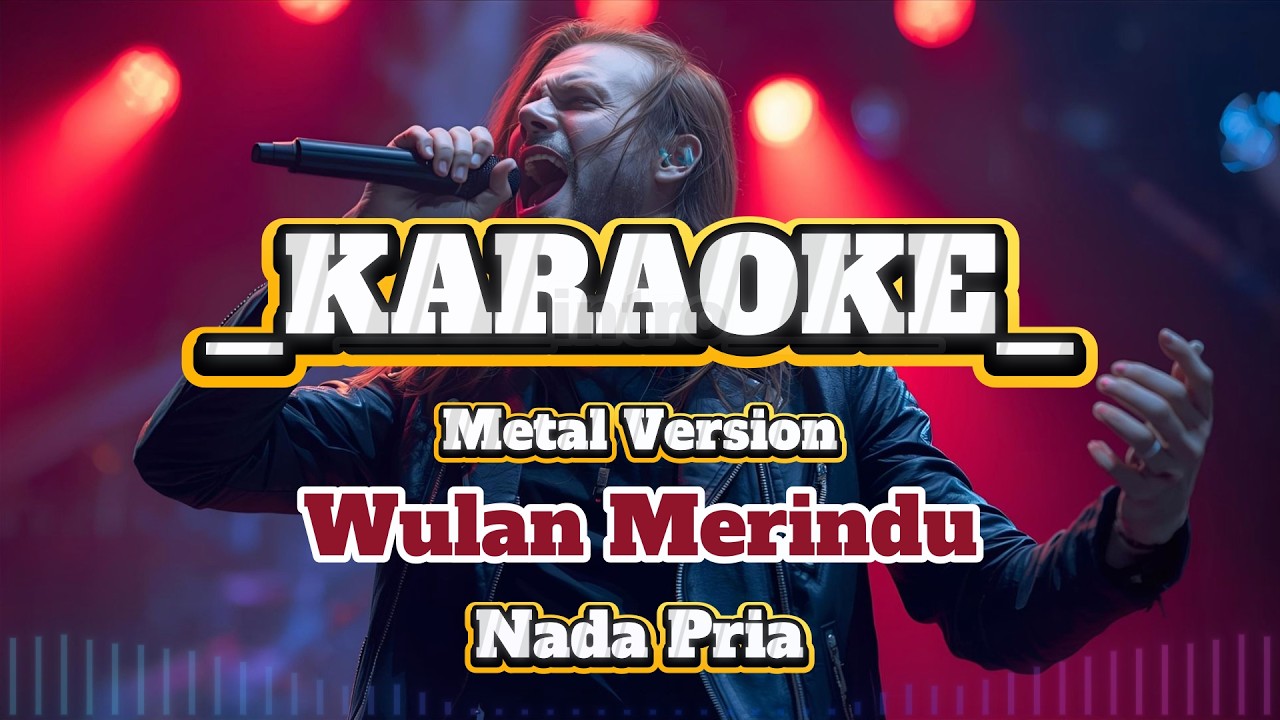 Wulan Merindu - Cici Faramida ll Karaoke Metal Version ll Nada Pria #karaoke #karaokemetal