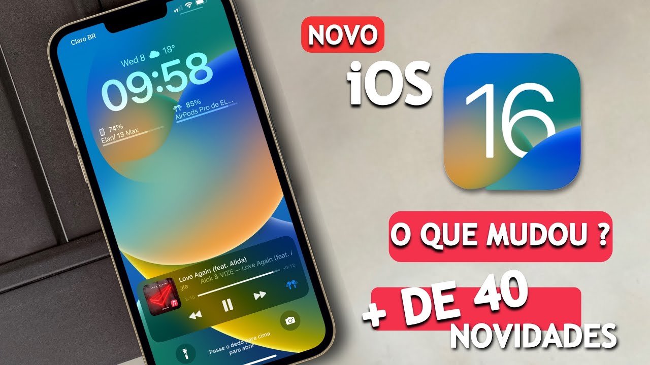  NOVO iOS 16 - E estas são algumas das novidades e mudanças que seu iPhone vai ganhar !