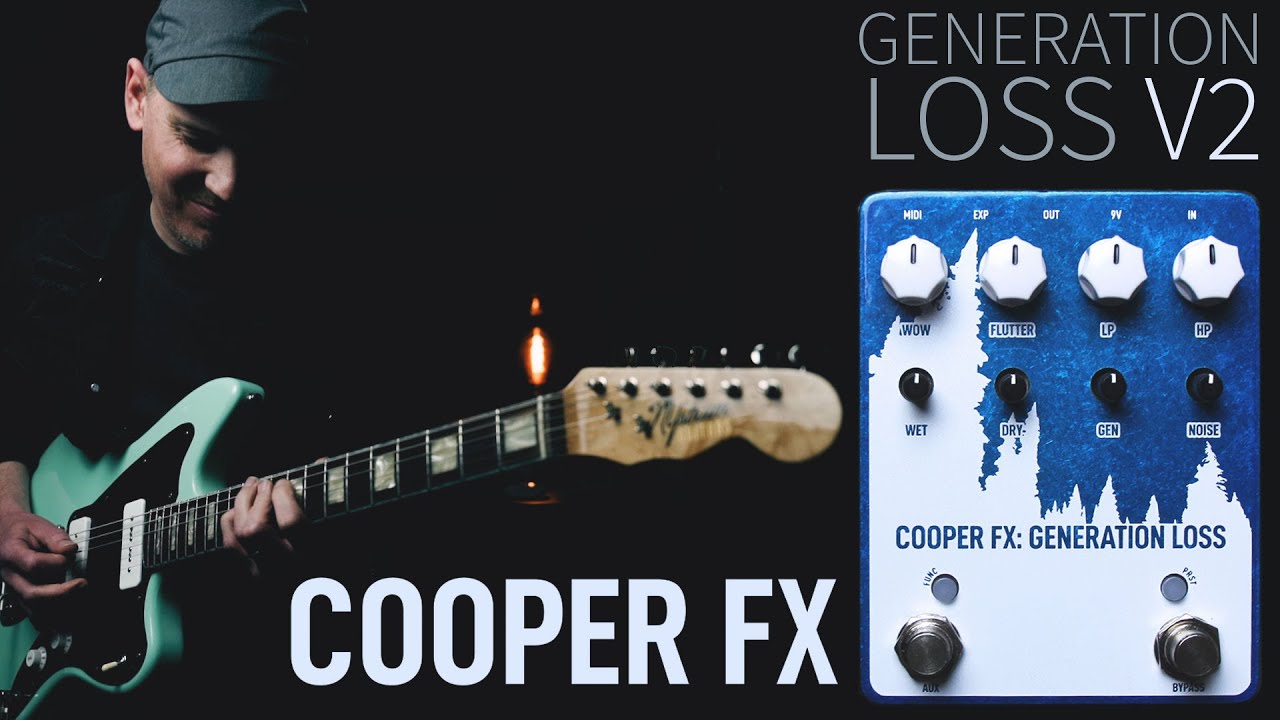 Демонстрации в темноте // Cooper FX Generation Loss V2 // Демо-версия педали