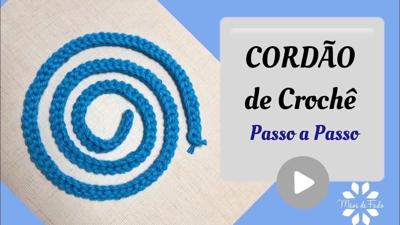 Cordão de Crochê (Passo a Passo)