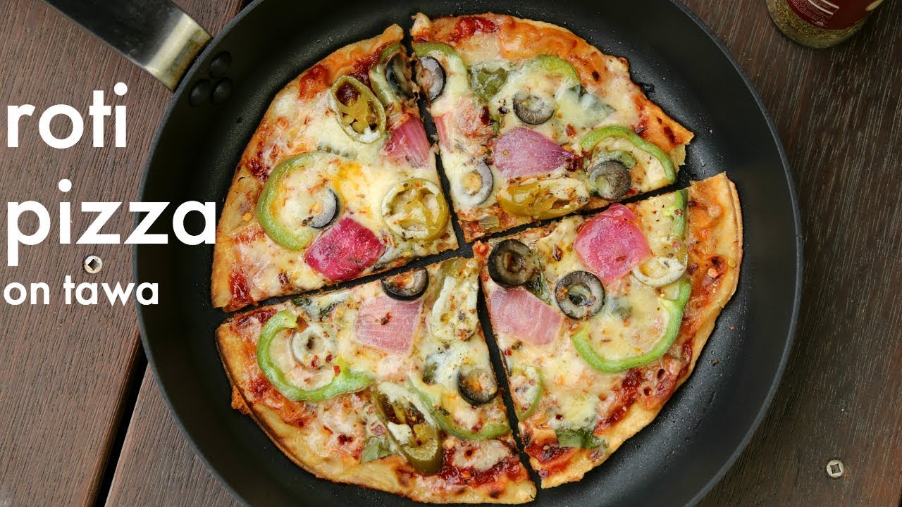 roti pizza recipe with leftover chapati on tawa | pizza roti | बची हुई रोटी से स्वादिष्ट पिज्जा
