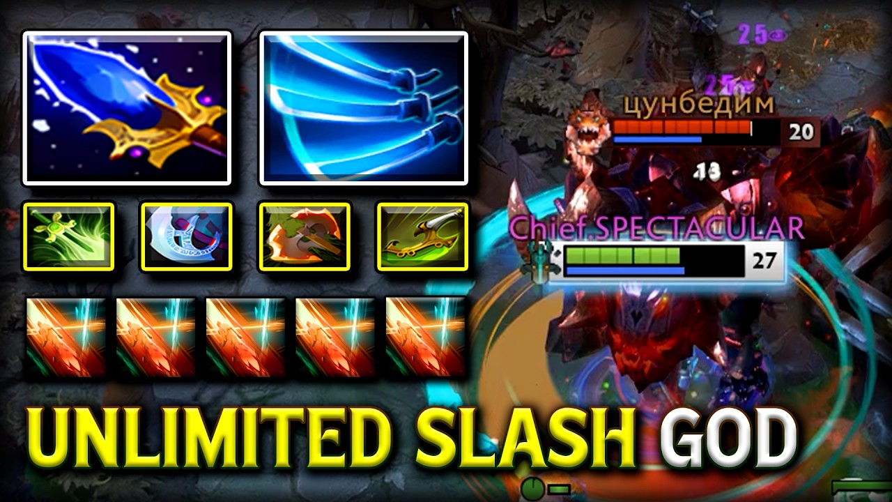 UNLIMITED SLASH GOD HARD CARRY JUGGERNAUT | Aghs Scepter Effect Absolutely Become MVP 7.41c DOTA 2