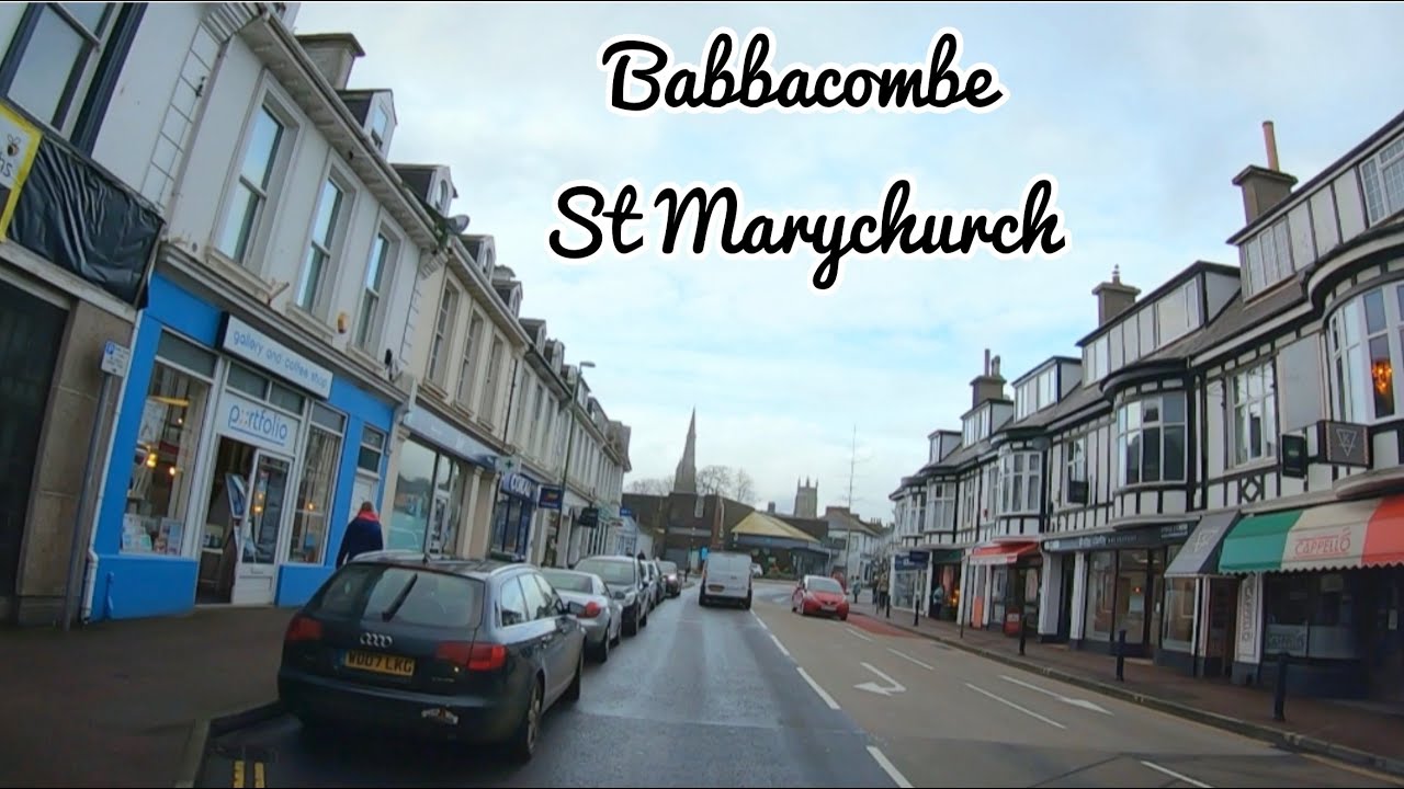 A Drive with us production 11/01/22 Torquay Babbacombe - St Marychurch real time winters day Devon