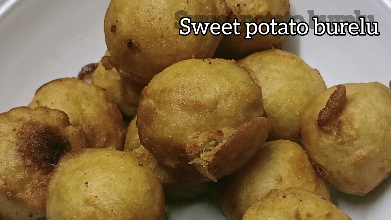 స్వీట్ పొటాటో తో బూరెలు 😋 కమ్మటి రుచి||sweet potato burelu in Telugu