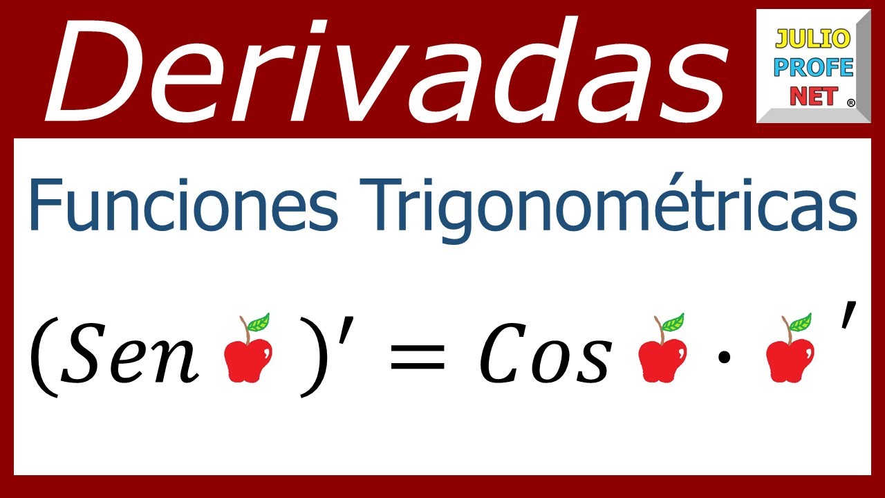 Reglas para derivar funciones trigonométricas #julioprofe