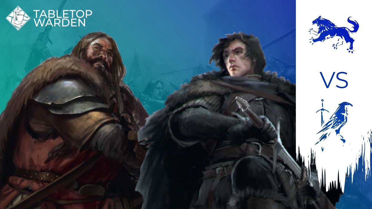 ASOIAF TMG Battle Report 01 - Nights Watch (Jon) vs Starks (Greatjon) [Deutsch]