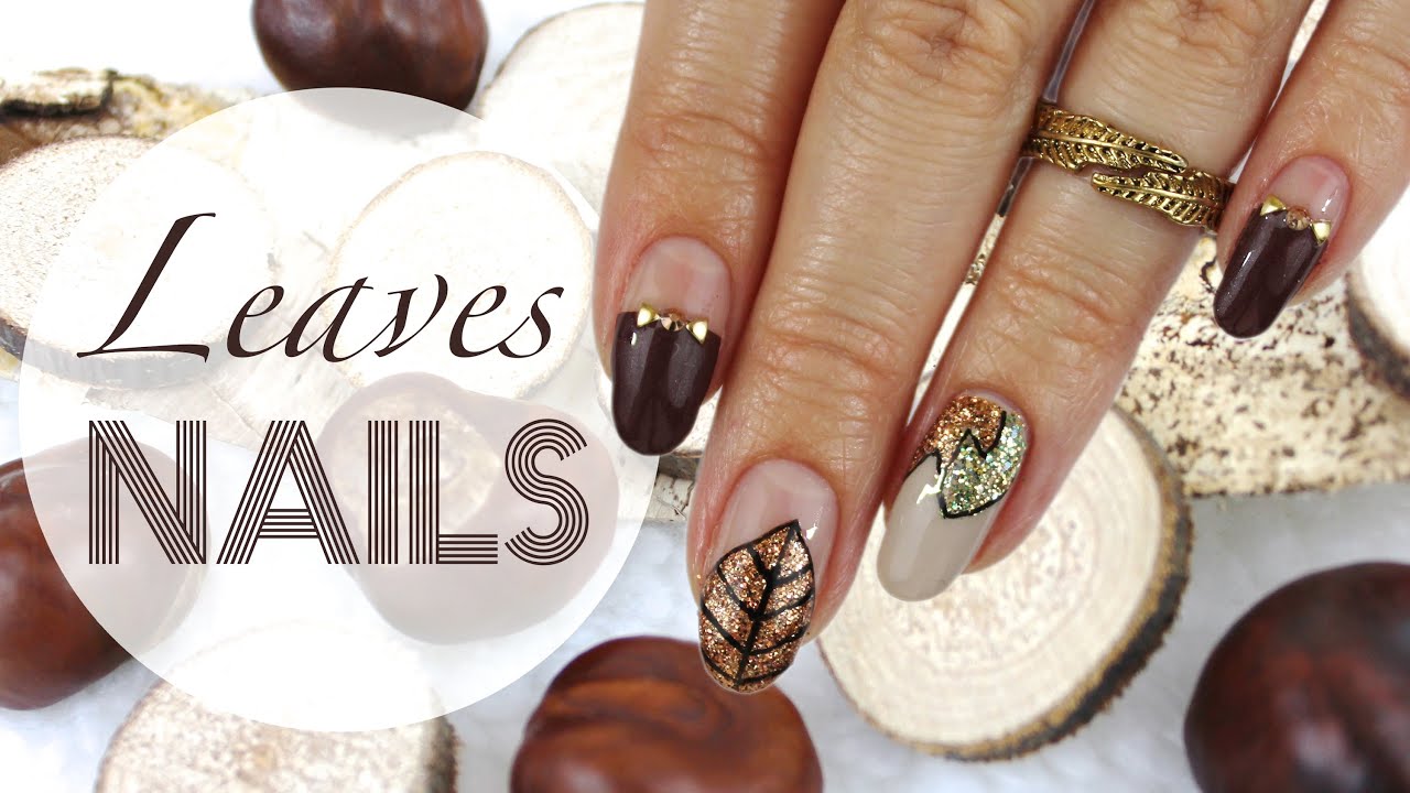 Design 9: Nature | Fall Leaves Nail Art ♡