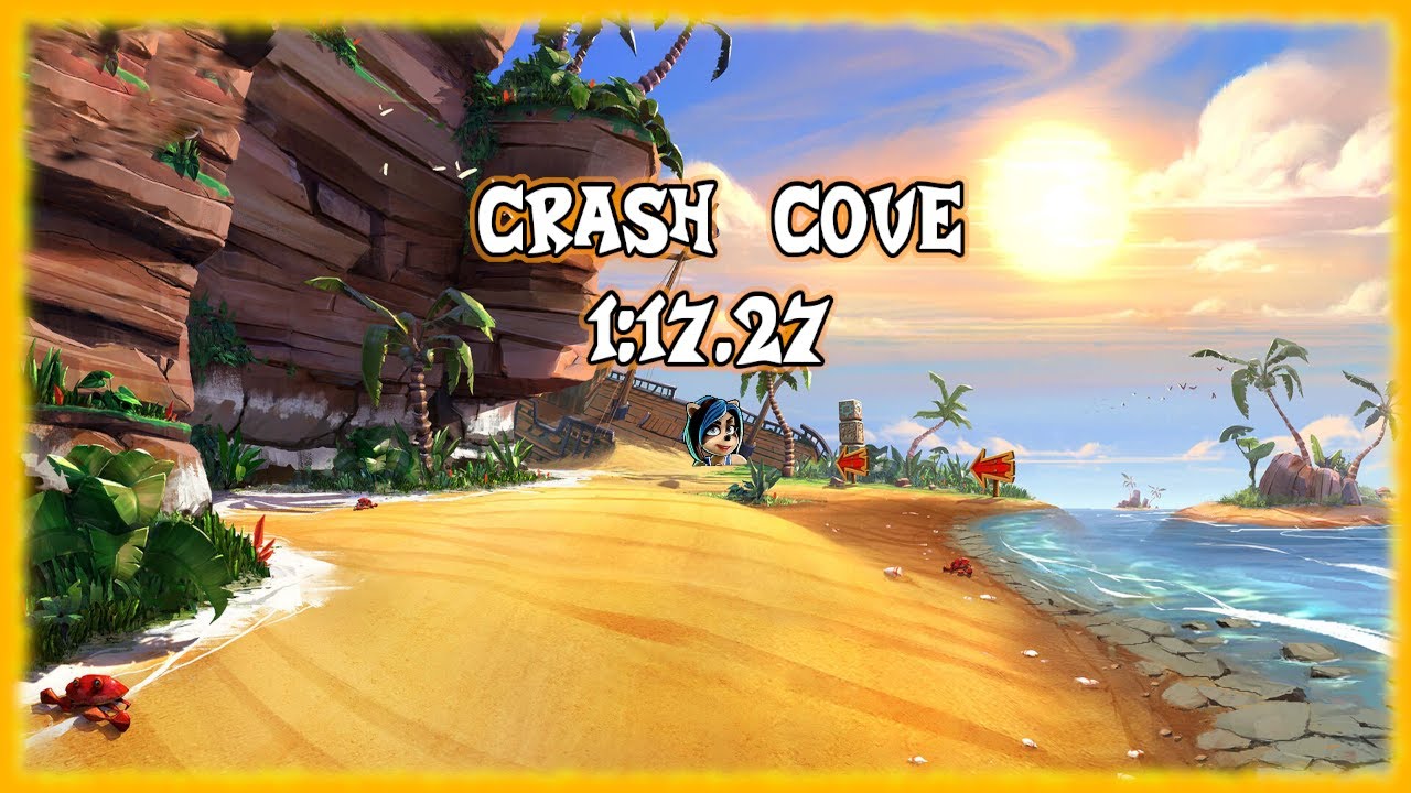 Crash Team Racing Nitro Fueled - Crash Cove - 1:17.27 & 24.82 [NMG PB]