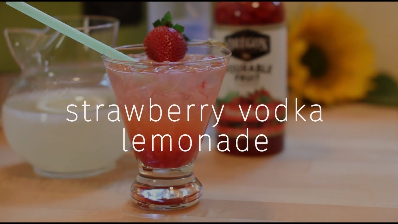 Vodka Strawberry Lemonade Drink Recipe