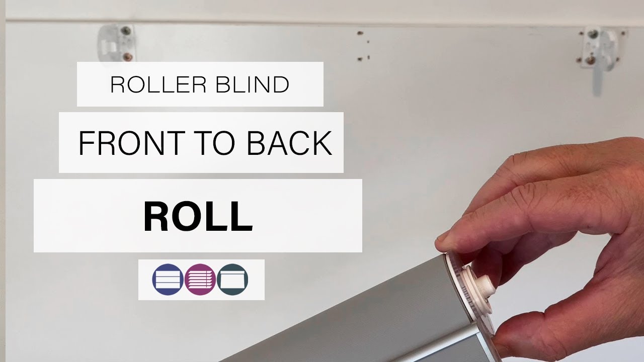 Change a Standard Roller Blind from Front to Back Roll - Betta Blinds and Awnings