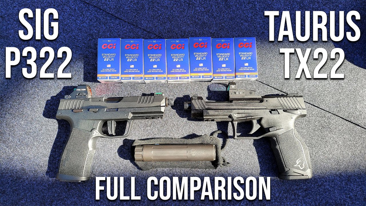 Sig P322 vs Taurus TX22 - Full Comparison