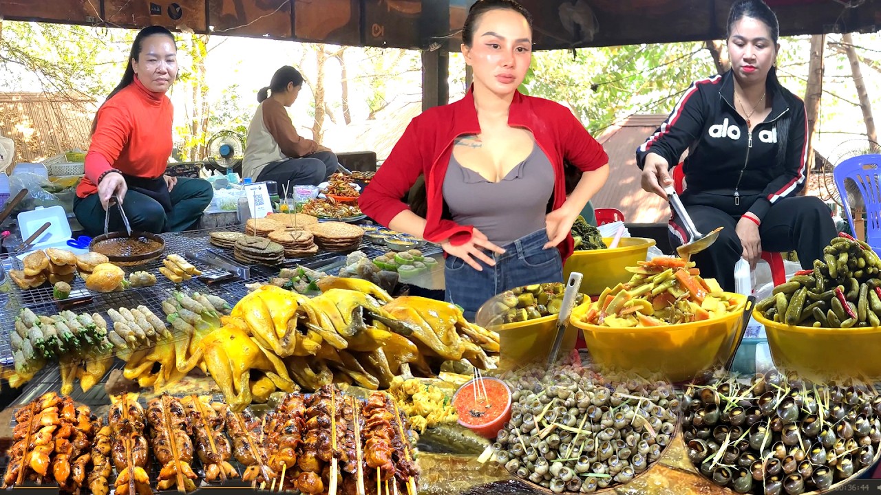 Fantastic! Cambodian Street Food – Kien Svay Resort & City @ Daily Lifestyle Of Vendors In Market