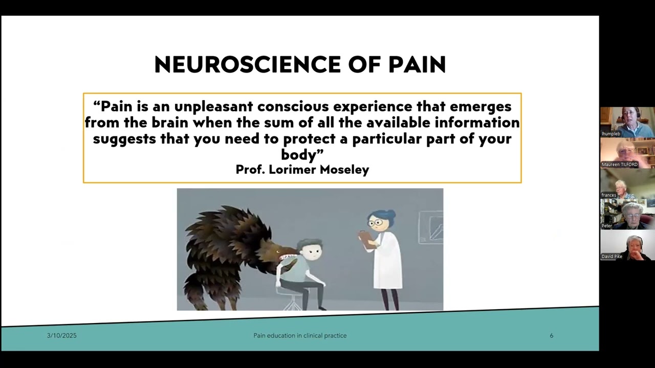 The role of Patient Education in Recovery from Persistent Pain - a Neuroscience Perspective