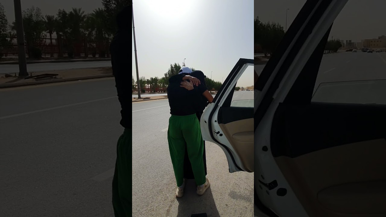 لحظة خروج أخوي عبدالله بعد ٤٥ يوم من الدورة العسكرية