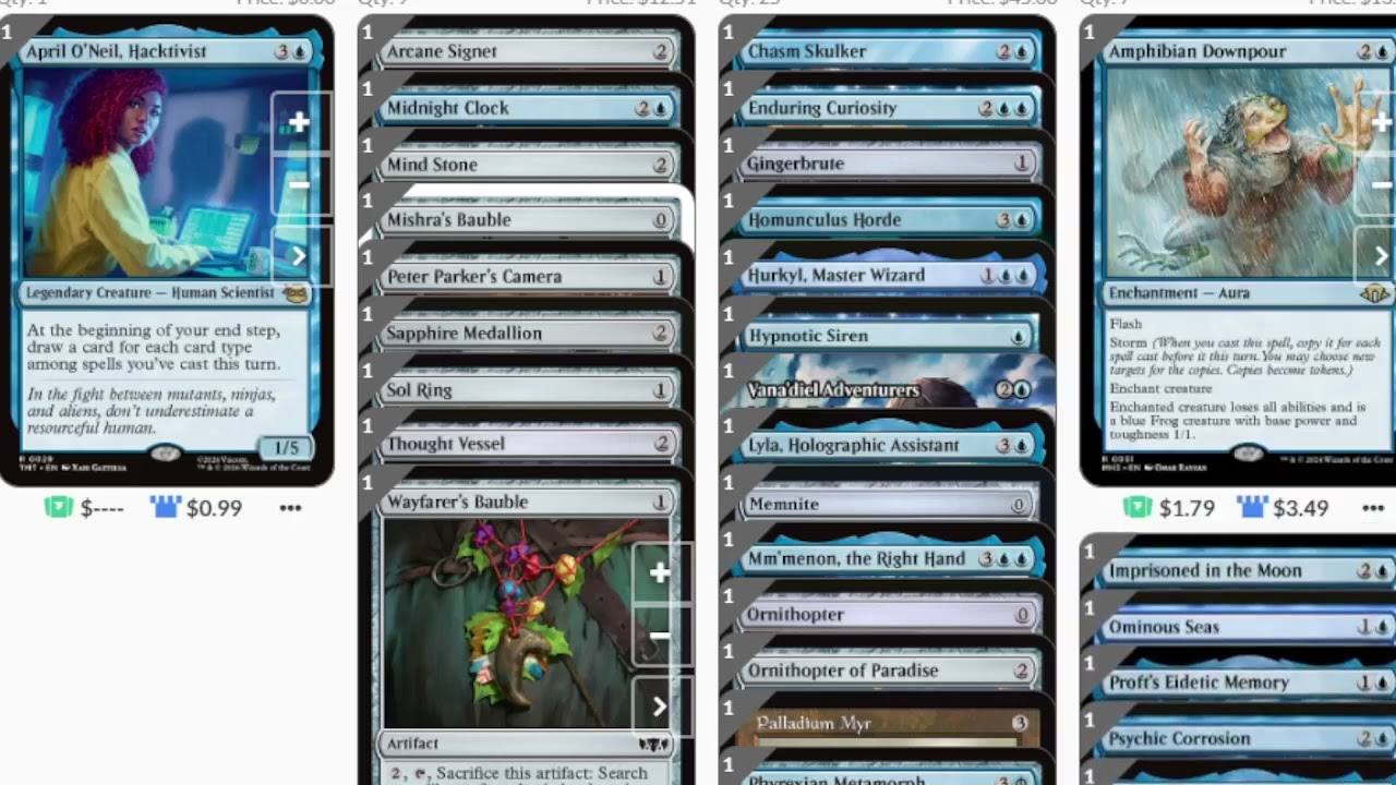 Эйприл О'Нил, хактивистка, MTG TMNT, описание колоды Commander