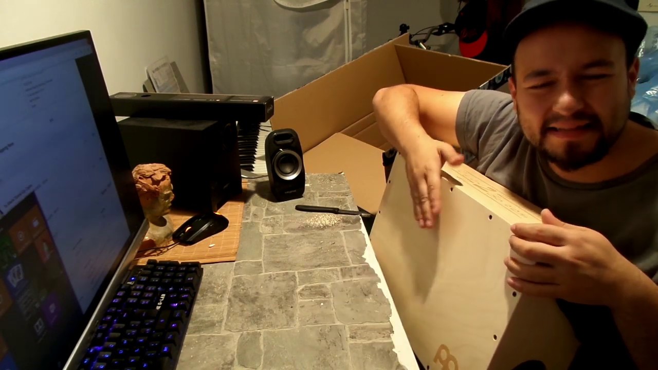 Unboxing - Meinl stand up cajon & Nuvo Dood Español