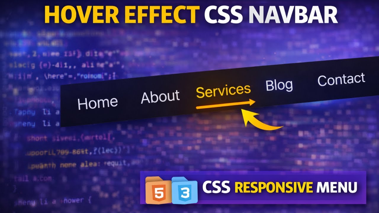 Hover Effect для меню на CSS | Градиентный текст при наведении | HTML & CSS для начинающих