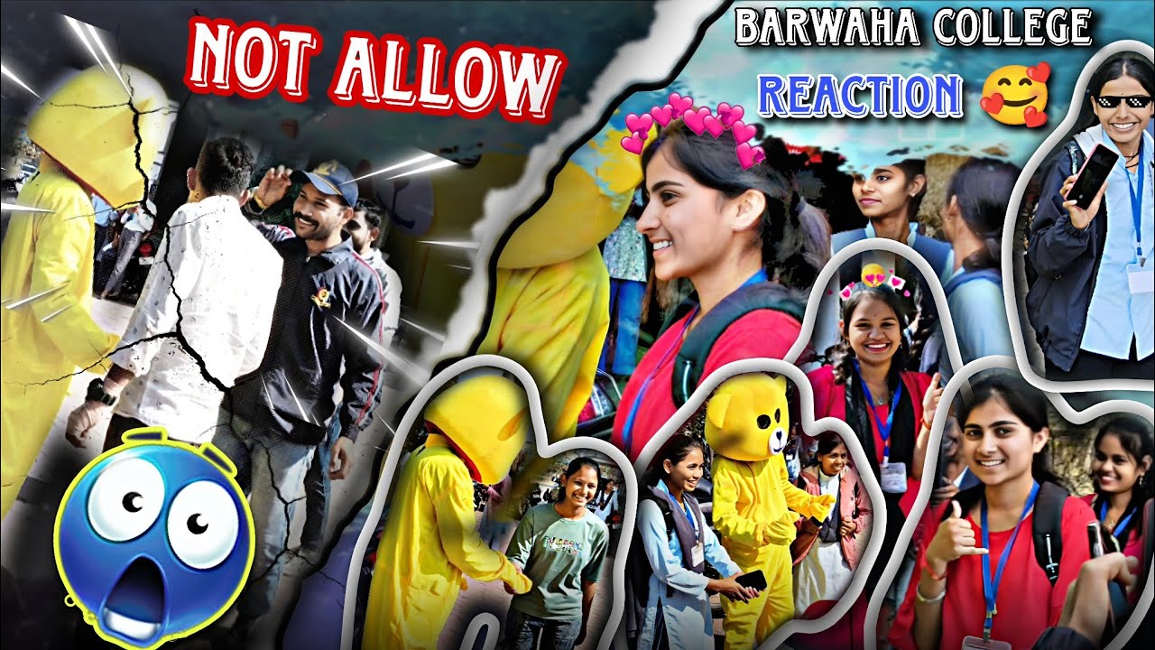 Barwaha College 😱 || Cute Girls Reaction 😍 Full video 