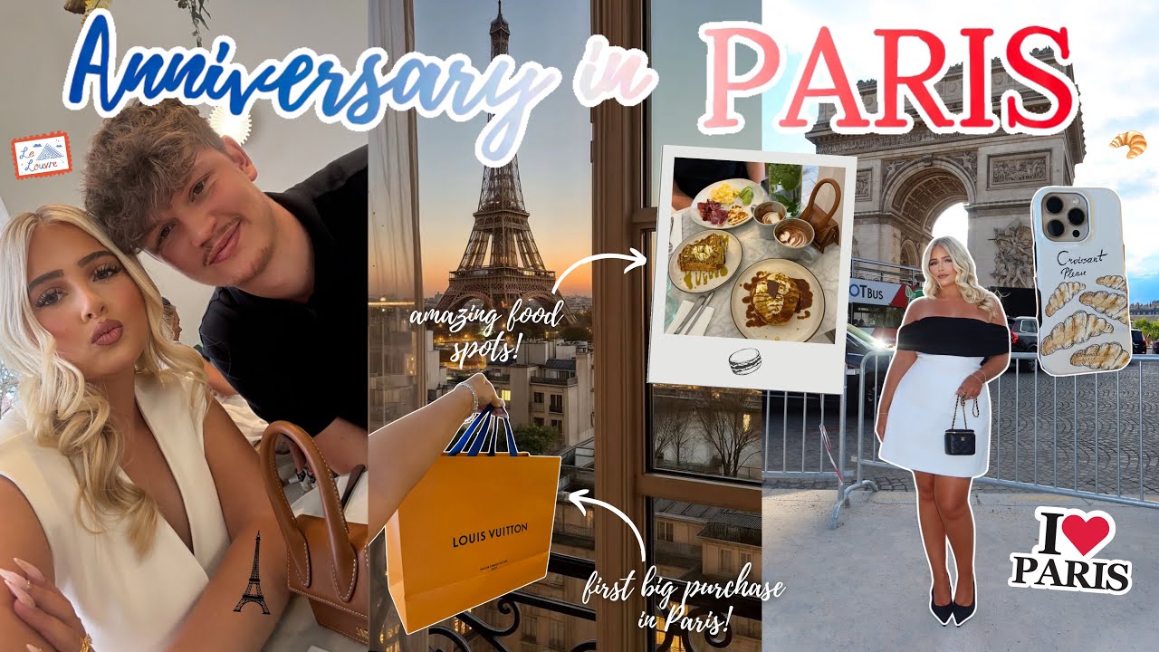 DAY TRIP TO PARIS FOR MINE & MY BFS ANNIVERSARY 🇫🇷🥐 | AIMEEJPHILLIPS