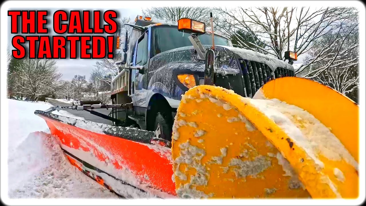 Snow Plow Trucks Start Having Issues During the Storm!