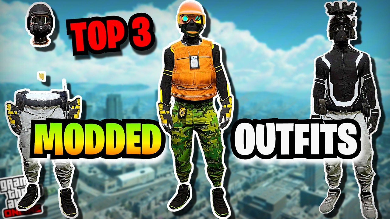 ✅Top 3 Modded Outfits en gta 5 Online, Play 4, play 5, xbox