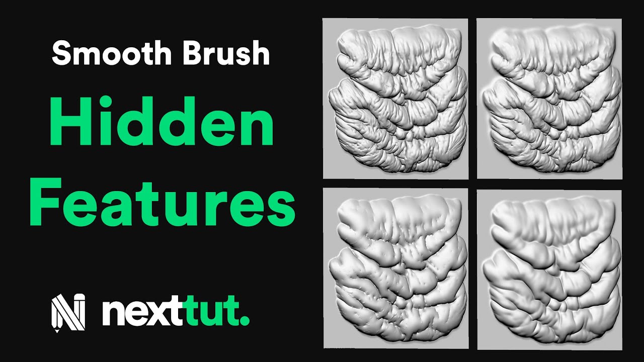 Узнайте, как эффективно использовать сглаживающую кисть в ZBrush.