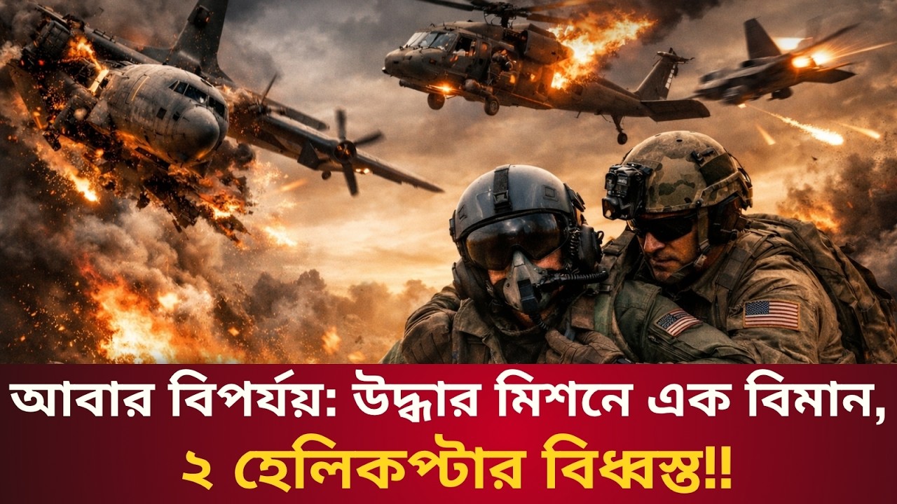 ব্ল্যাক হক ডাউন: মার্কিন উদ্ধার অভিযান ব্যর্থ? || Talk With Siraj #iran #trump  5 April