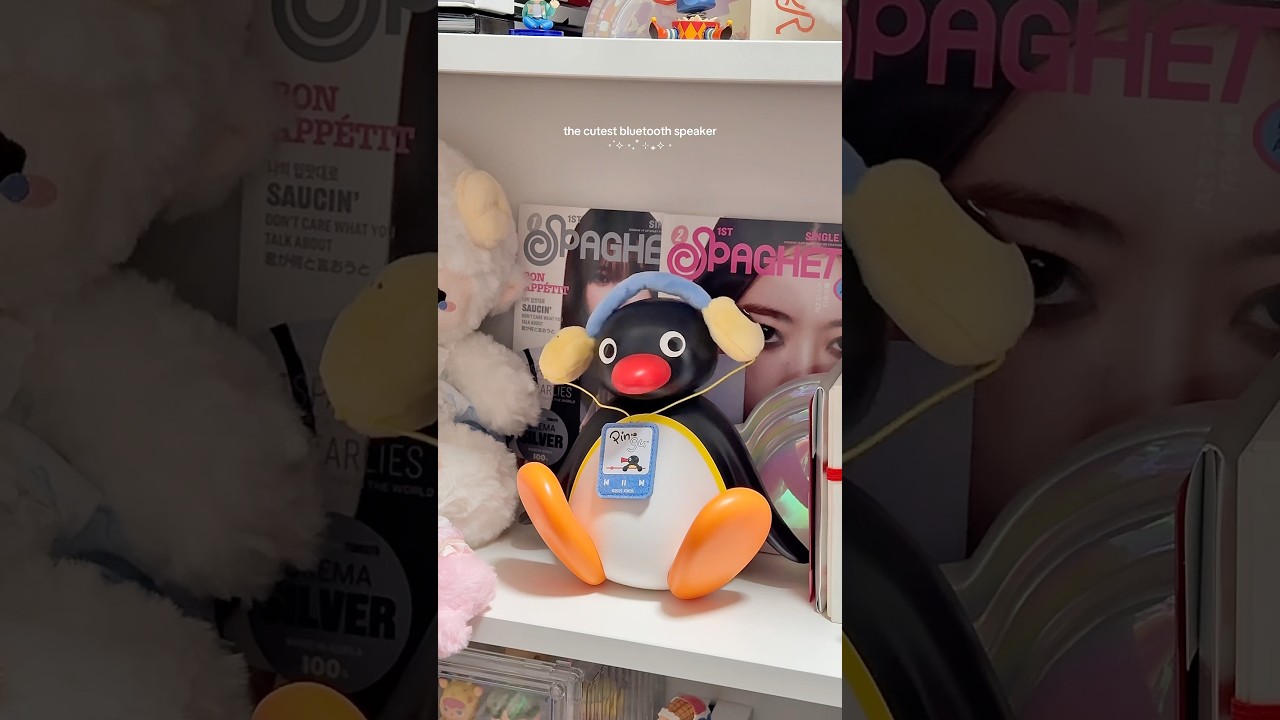 pingu shake-head speaker from martube!🐧#martube #pingu #bluetoothspeaker #roomdecor #speaker